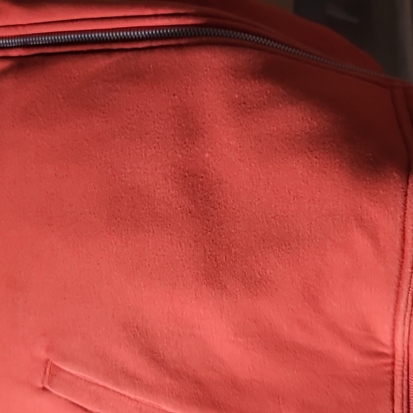 Athleta "On My Way Triumph" Hoodie in Rust Full Zip Balloon Sleeve Jacket Sz 2XL - Picture 9 of 9